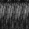 Sort Glimmerforhæng - 100 x 200 cm