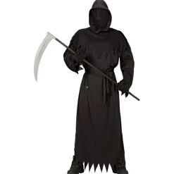 Sort Grim Reaper Voksen Halloween Kostume