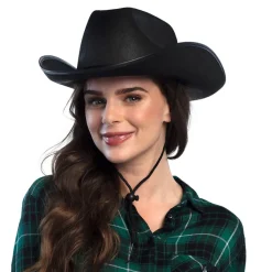 Sort Rodeo Cowboy Hat til Voksne