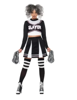 Sort "Slayer" Cheerleader Uniform, Voksen