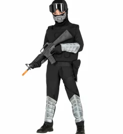 Sort Special Forces Børnekostume