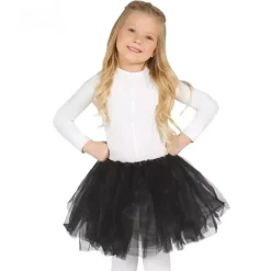 Sort Tylskørt Til Børn (Tutu) - Kort Model (30cm)