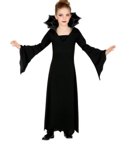 Sort Vampyrinde Kjole - Halloween Børnekostume