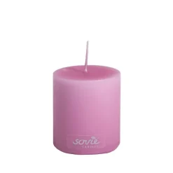Sovie Højkvalitets Bloklys 5 x 6 cm, Cerise