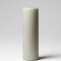 Sovie Højkvalitets Bloklys 5x10cm, Lys Grå