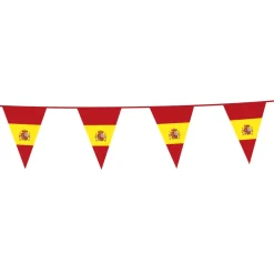 Spansk Vimpel Flagguirlande 10 meter, 20 x 30 cm