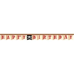 Sørøver "Happy Birthday" Guirlande til Pirat Fødselsdag