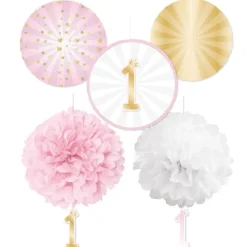 1st Girly Birthday - Dekorations Pakke