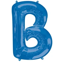 Stor Blå Folie Ballon - Bogstav ''B''