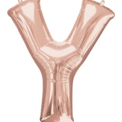 Stor Rosegold Folie Ballon - Bogstav ''Y''