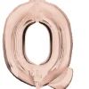 Stor Rosegold Folie Ballon - Bogstav ''Q''