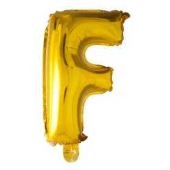 Stort Guld Folie Bogstav - ''F''