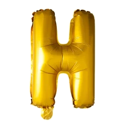 Stort Guld Folie Bogstav - ''H''