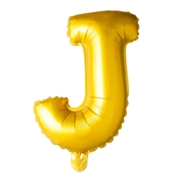 Stort Guld Folie Bogstav - ''J''