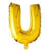 Stort Guld Folie Bogstav - ''U''