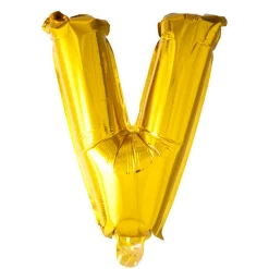 Stort Guld Folie Bogstav - ''V''