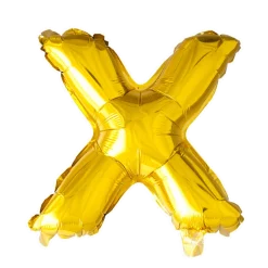 Stort Guld Folie Bogstav - ''X''
