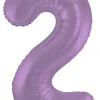Stort Lavendel Shape Folietal 86 cm, 2 Tal