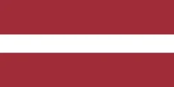 Stort Letlands Stof Flag, 90 x 150 cm