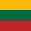Stort Litauen Stof Flag, 90 x 150 cm