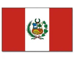 Stort Peruviansk Stofflag, 90 x 150 cm
