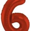 Stort Rødt Shape Folietal 86 cm, 6 Tal