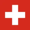 Stort Schweizisk Stof Flag, 90 x 150 cm