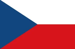 Stort Tjekkisk Stof Flag, 90 x 150 cm