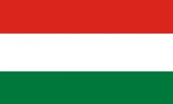 Stort Ungarsk Stof Flag, 90 x 150 cm