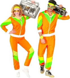 80's Tracksuit - Orange m/Grøn & Gul
