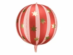 Stribet Cirkus Ballon, Rød