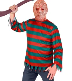 Stribet Night Stalker Trøje ala. Freddy Krueger