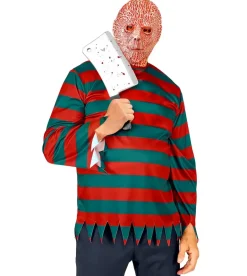 Stribet Night Stalker Trøje ala. Freddy Krueger