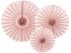 Støvet Rosa Rosette Pakke, 3 stk.