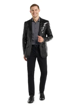 Suitmeister™ Blazer - Paillet Sort