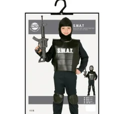 SWAT Kostumer - Politi Kostume Til Drenge I 4 Dele ( 3 - 12 år)