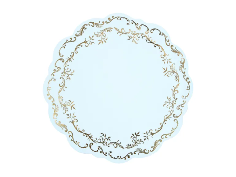 Tallerkenmåtter Ornament Lyseblå (6 stk.)