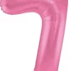 Tal Shape Folieballon "Mat Pink" 86 cm - 7 Tal