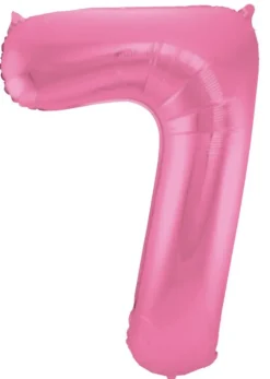 Tal Shape Folieballon "Mat Pink" 86 cm - 7 Tal
