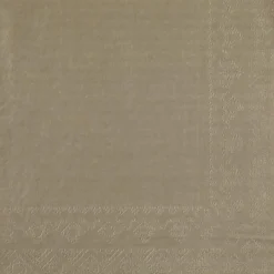 Taupe Gråbrune Frokostservietter 33 x 33 cm, 25 stk.