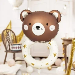 Teddy Rangle Shape Folieballon, 61 x 88 cm