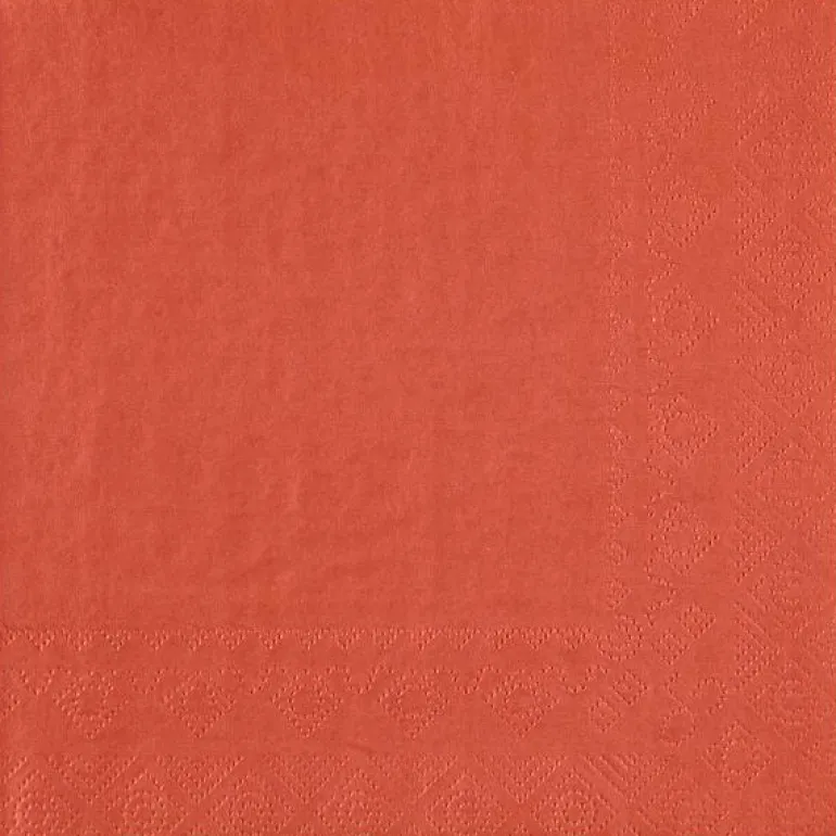 Terracotta Frokostservietter 33 x 33 cm, 25 stk.