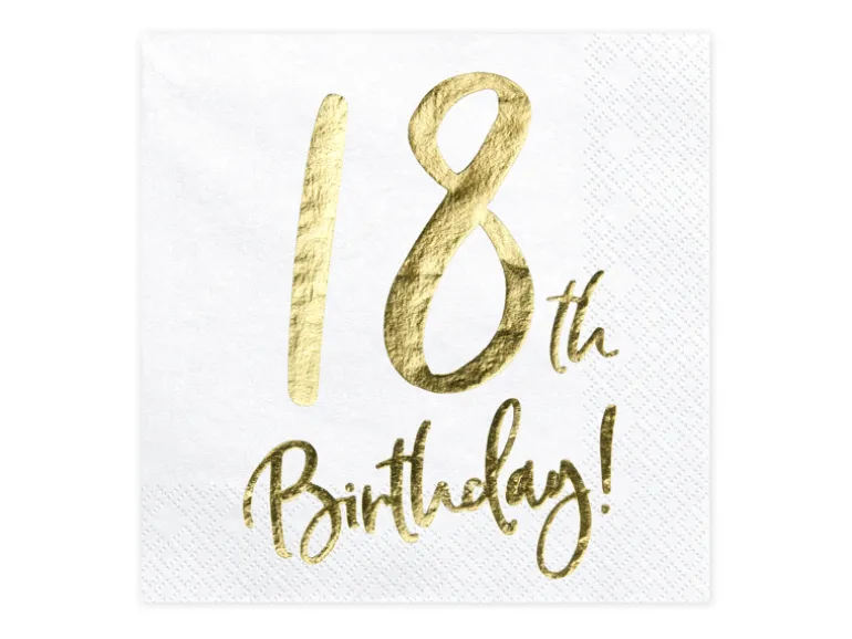 18th Birthday Servietter