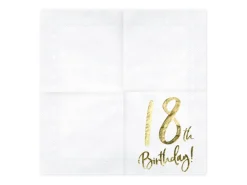 18th Birthday Servietter