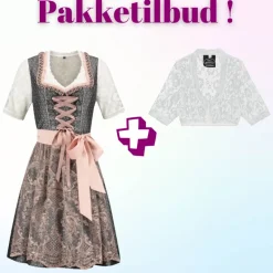 Tilbudspakke! Luksus Autentisk Tyrolerkjole med blondebluse