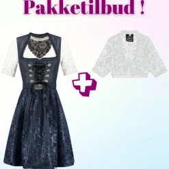 Tilbudspakke! Luksus Autentisk Tyrolerkjole med blondebluse