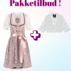 Tilbudspakke! Luksus Autentisk Tyrolerkjole med blondebluse
