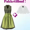 Tilbudspakke! Luksus Autentisk Tyrolerkjole med blondebluse