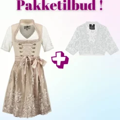 Tilbudspakke! Luksus Autentisk Tyrolerkjole med blondebluse