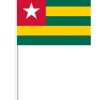 Togo Papirflag på Pind, 27 x 20 cm